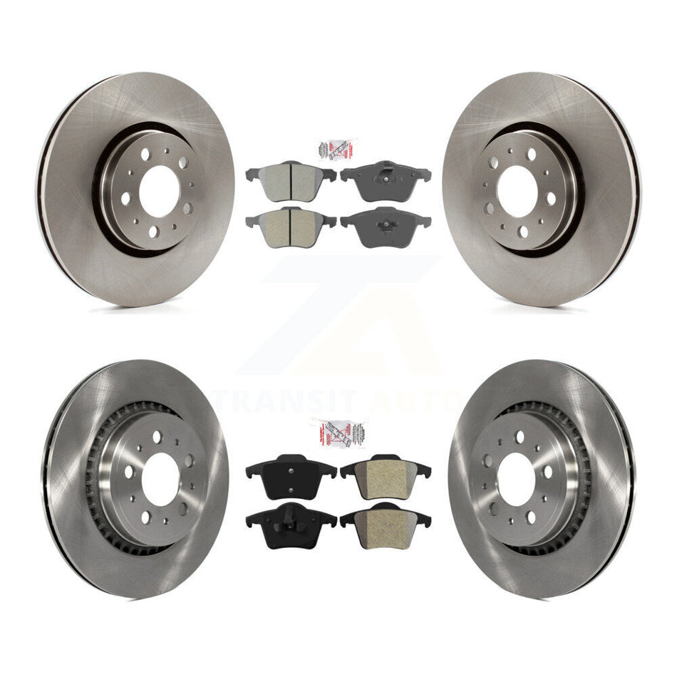 Front Rear Semi-Metallic Pads And Disc Brake Rotors Kit For Volvo XC90 K8A-106487