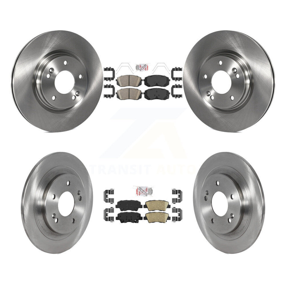 Front Rear Ceramic Pad Brake Rotor Kit For 22-23 Hyundai Kona With Electric Parking K8A-106498