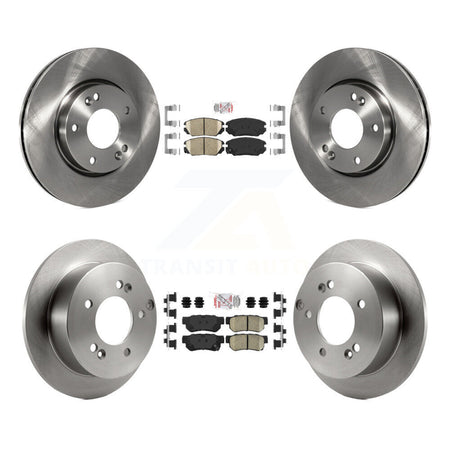 Front Rear Ceramic Pads And Disc Brake Rotors Kit For Hyundai Sonata 2.4L K8A-106499