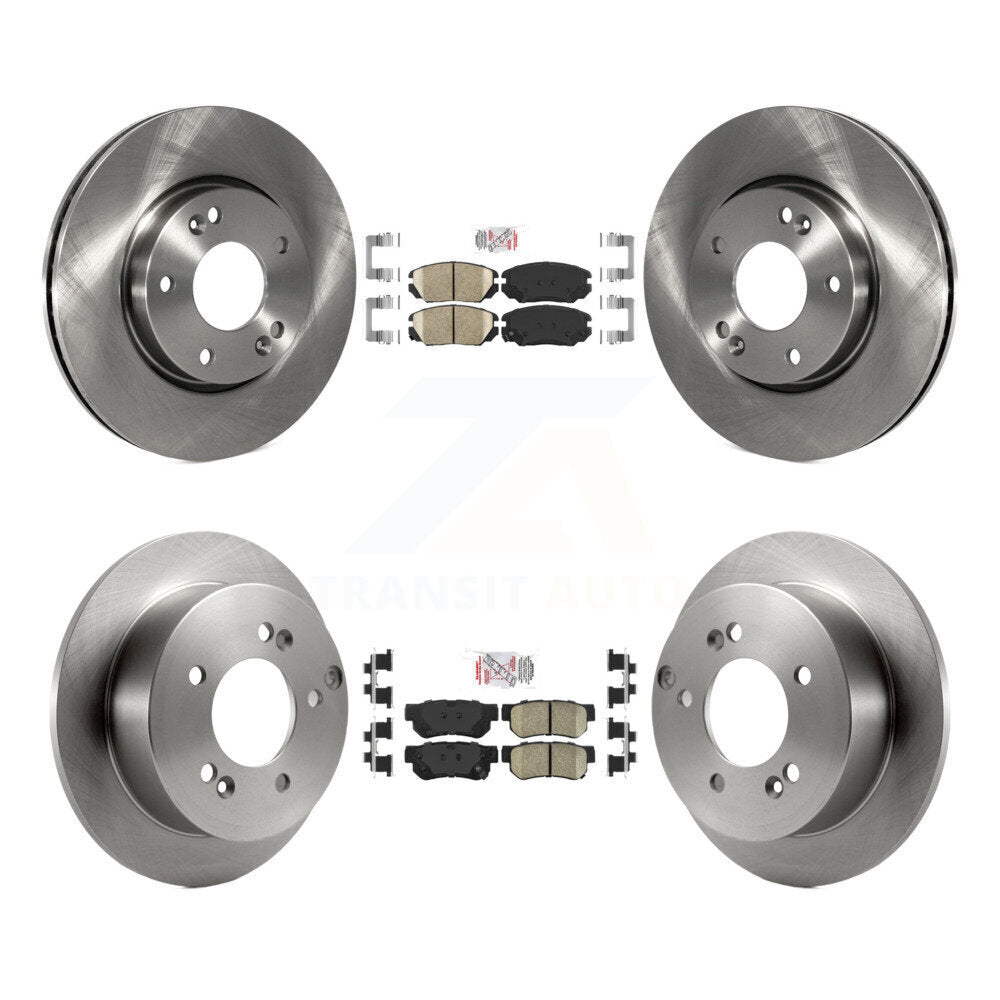 Front Rear Ceramic Pads And Disc Brake Rotors Kit For Hyundai Sonata 2.4L K8A-106500