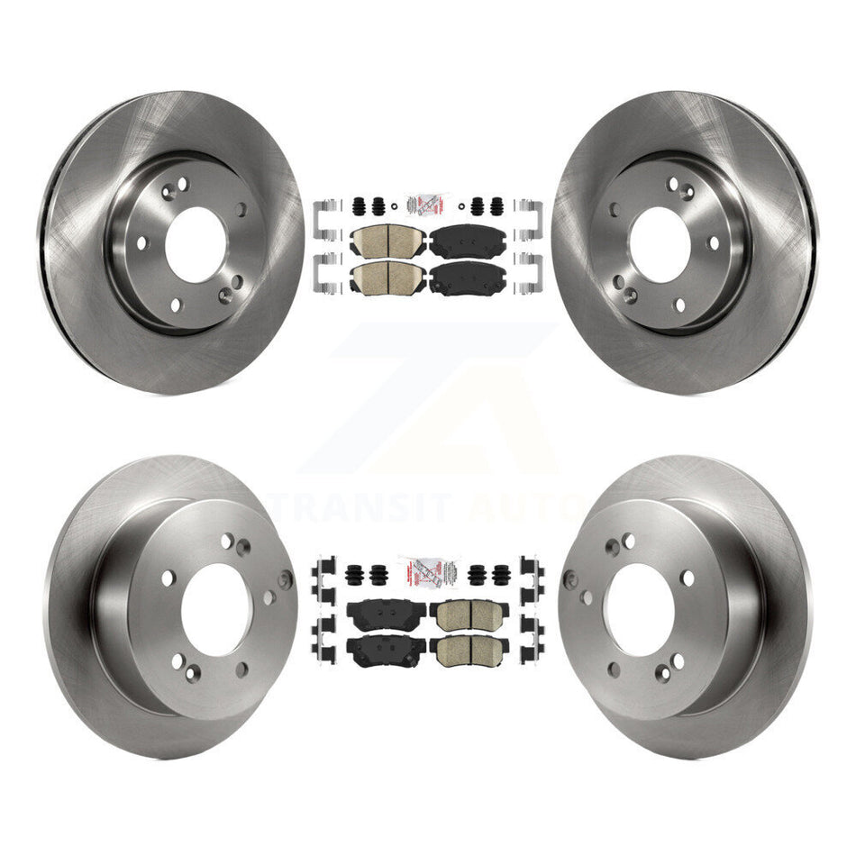 Front Rear Ceramic Pads And Disc Brake Rotors Kit For Hyundai Sonata 2.4L K8A-106501