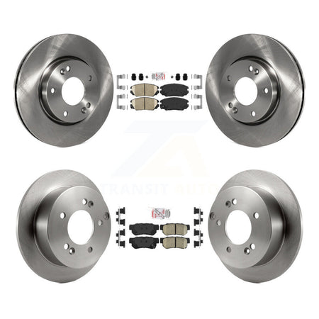 Front Rear Ceramic Pads And Disc Brake Rotors Kit For Hyundai Sonata 2.4L K8A-106502