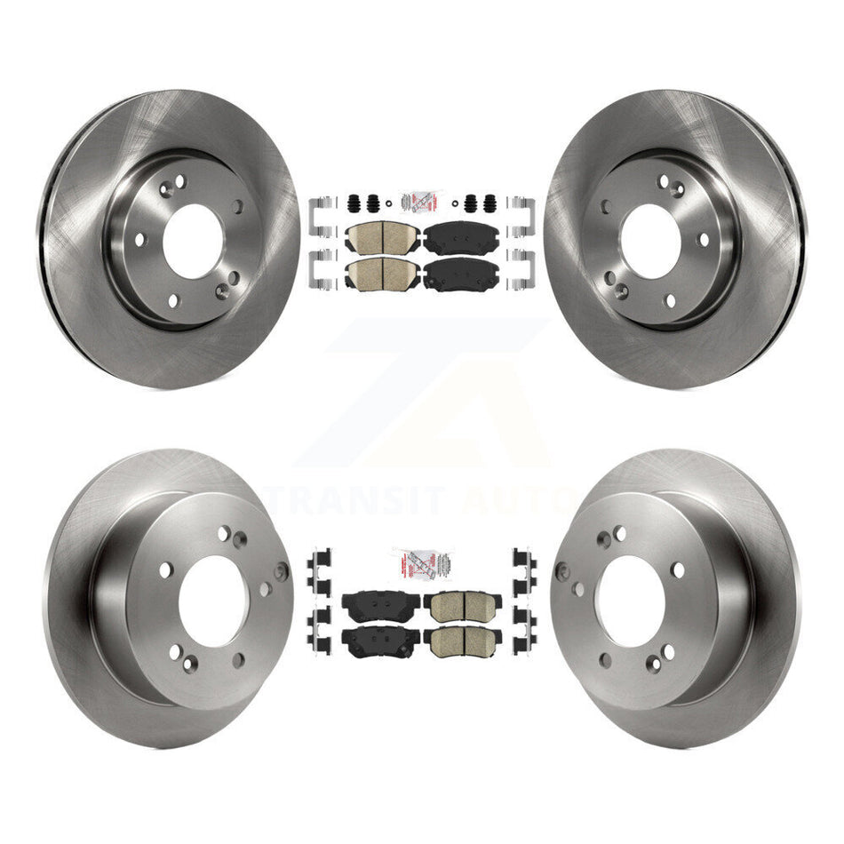 Front Rear Ceramic Pads And Disc Brake Rotors Kit For Hyundai Sonata 2.4L K8A-106502