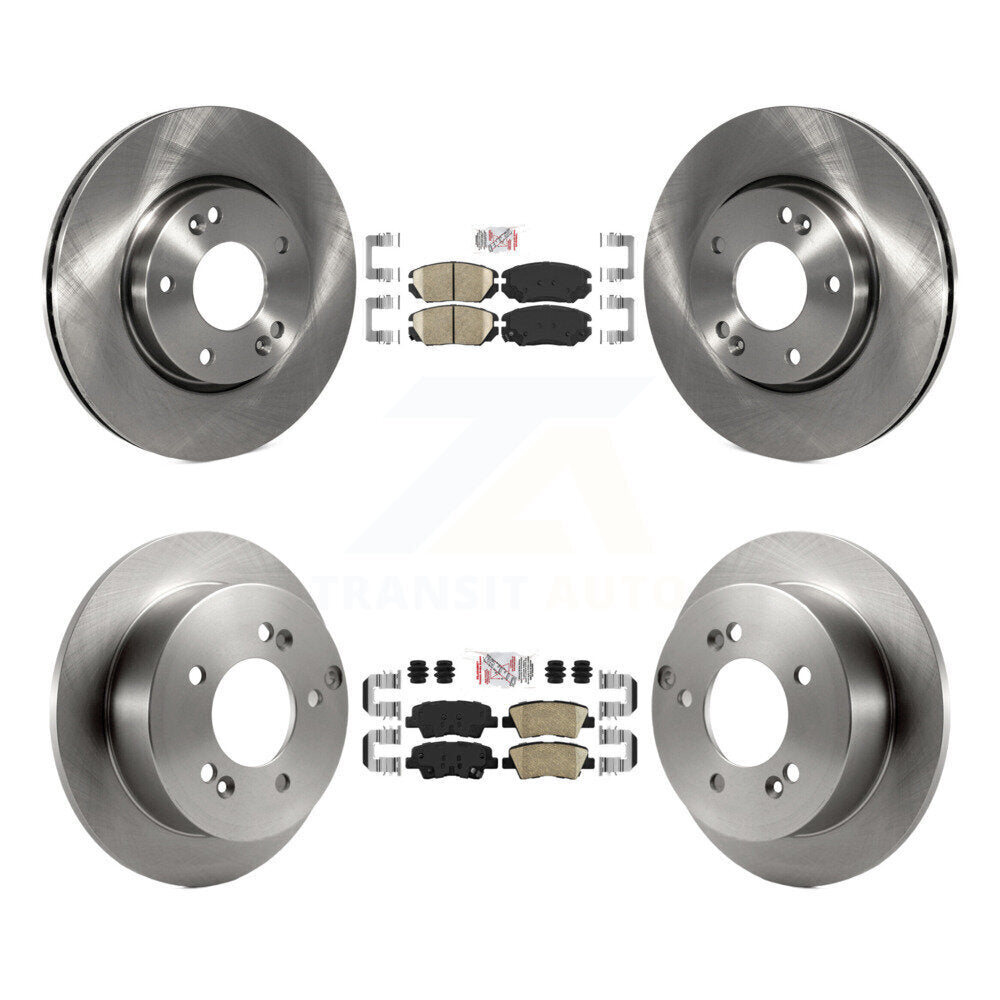 Front Rear Ceramic Pads And Disc Brake Rotors Kit For Hyundai Sonata 2.4L K8A-106504