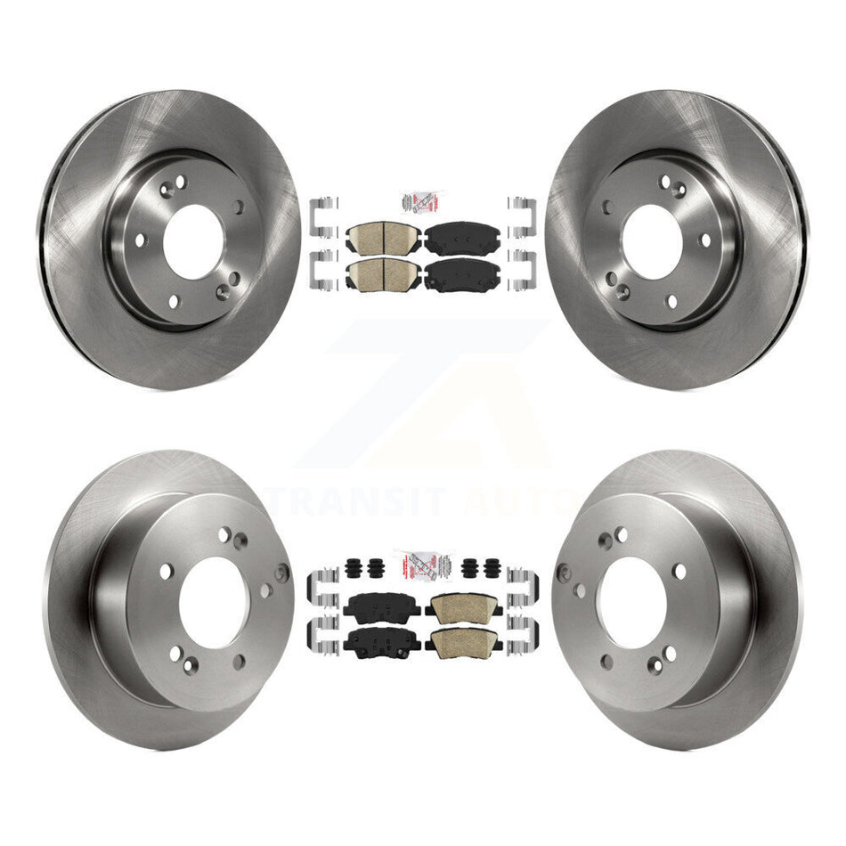 Front Rear Ceramic Pads And Disc Brake Rotors Kit For Hyundai Sonata 2.4L K8A-106504