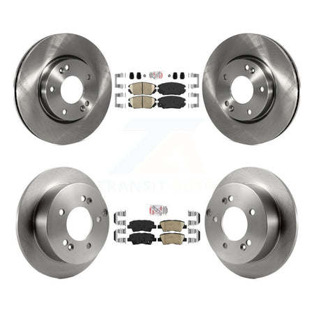 Front Rear Ceramic Pads And Disc Brake Rotors Kit For Hyundai Sonata 2.4L K8A-106505