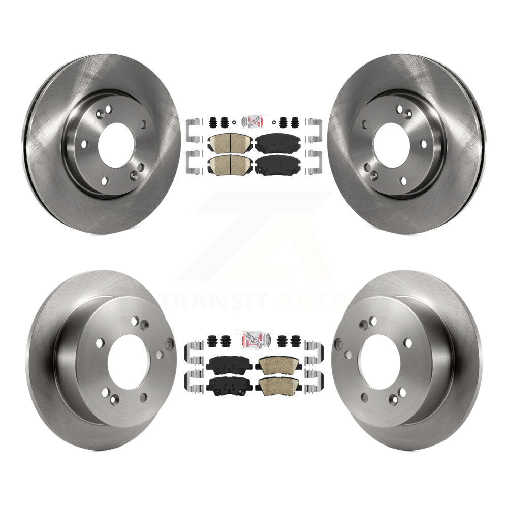 Front Rear Ceramic Pads And Disc Brake Rotors Kit For Hyundai Sonata 2.4L K8A-106506
