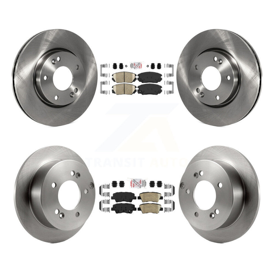 Front Rear Ceramic Pads And Disc Brake Rotors Kit For Hyundai Sonata 2.4L K8A-106506