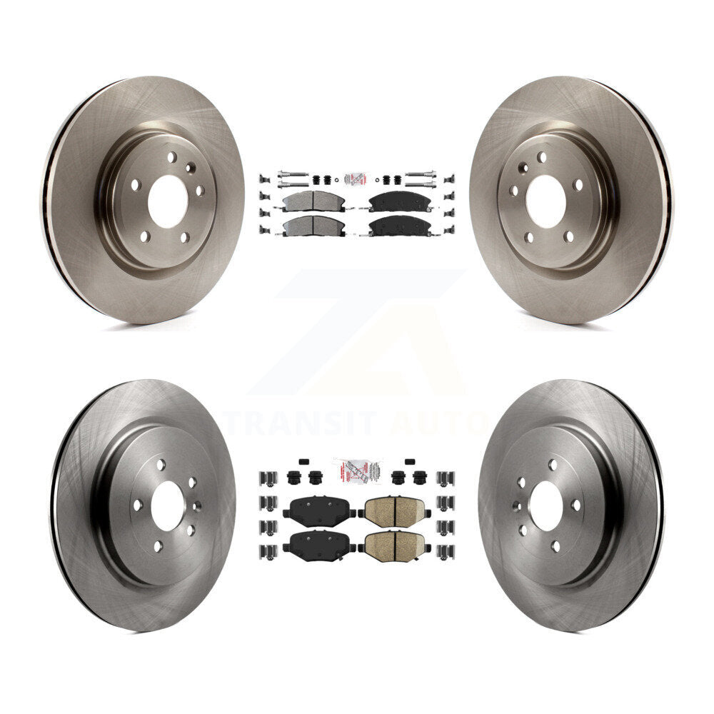 Front Rear Semi-Metallic Pad Brake Rotors Kit For 13 Ford Explorer With Heavy Duty Brakes K8A-106512