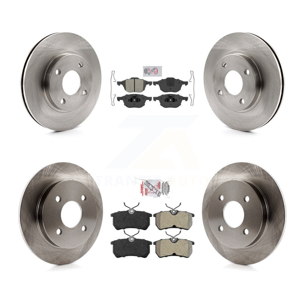 Front Rear Semi-Metallic Pads And Disc Brake Rotors Kit For 2004 Ford Focus From 04 05 K8A-106516