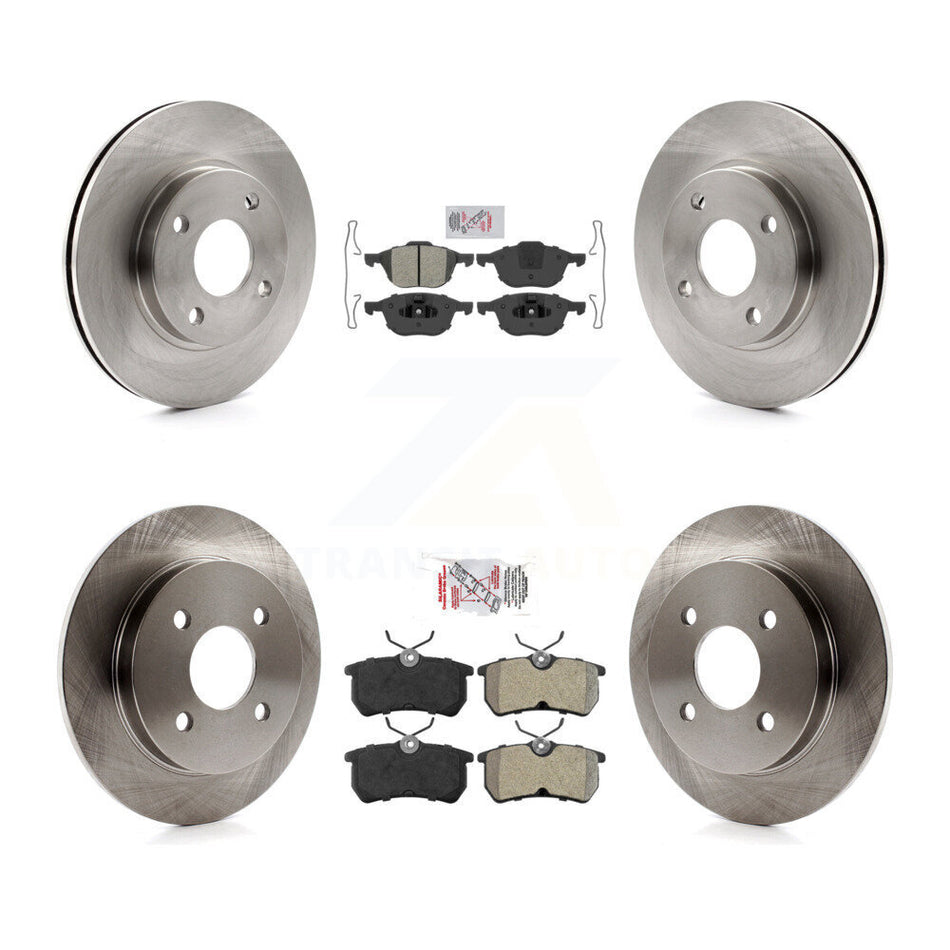 Front Rear Semi-Metallic Pads And Disc Brake Rotors Kit For 2004 Ford Focus From 04 05 K8A-106516