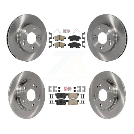 Front Rear Ceramic Pads And Disc Brake Rotors Kit For 2011-2015 Honda CR-Z K8A-106517