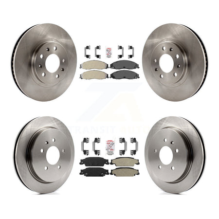 Front Rear Semi-Metallic Pad & Brake Rotors Kit For Cadillac CTS With Standard Suspension K8A-106520