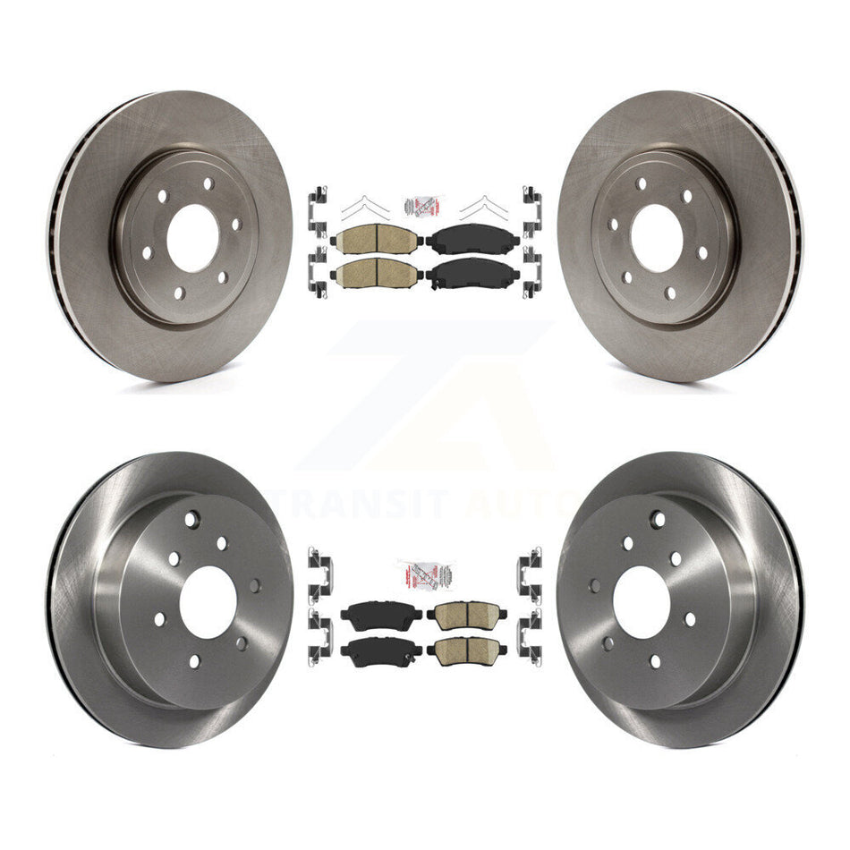 Front Rear Ceramic Pads And Disc Brake Rotors Kit For 2006-2007 Nissan Xterra K8A-106524