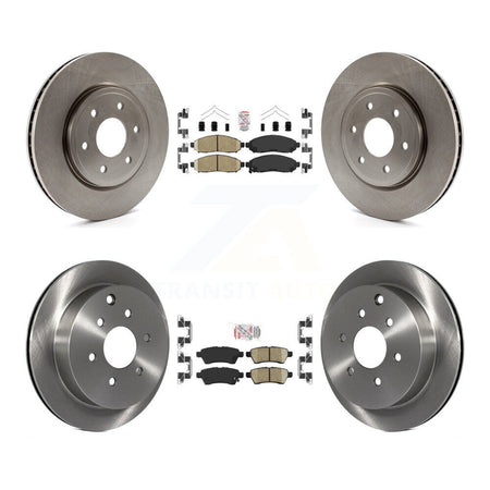 Front Rear Ceramic Pads And Disc Brake Rotors Kit For 2006-2007 Nissan Xterra K8A-106525
