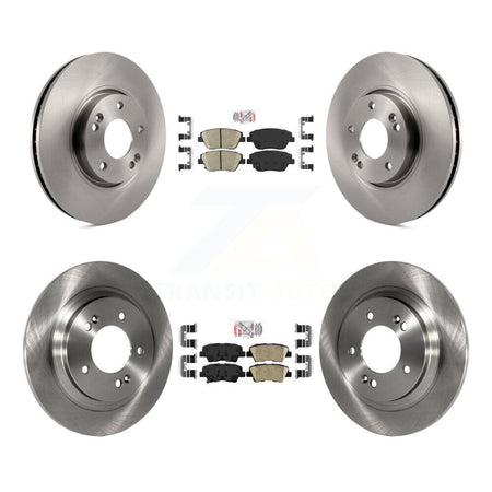 Front Rear Ceramic Pad & Disc Brake Rotors Kit For Kia Optima With Electric Parking K8A-106528