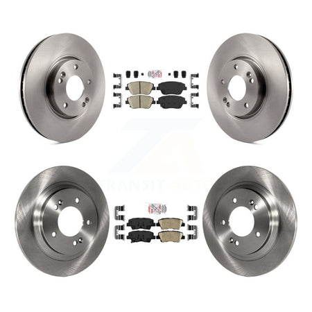 Front Rear Ceramic Pad & Disc Brake Rotors Kit For Kia Optima With Electric Parking K8A-106530