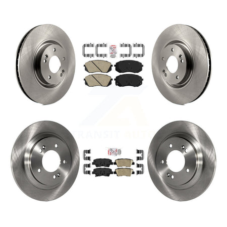 Front Rear Ceramic Pads And Disc Brake Rotors Kit For Hyundai Sonata Kia Cadenza K8A-106532