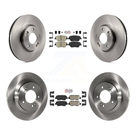 Front Rear Ceramic Pad Brake Rotors Kit For 15 Hyundai Sonata With Electric Parking K8A-106541