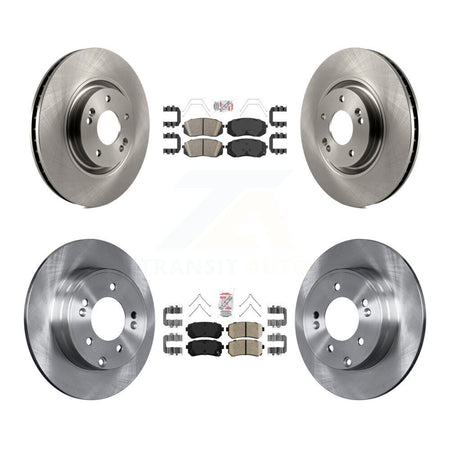 Front Rear Ceramic Pad And Disc Brake Rotors Kit For Kia Optima With Manual Parking K8A-106550