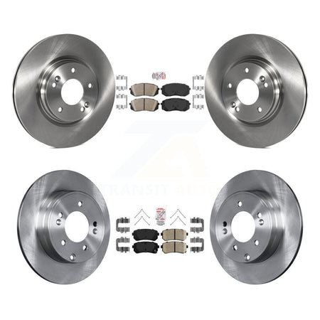 Front Rear Ceramic Pad And Disc Brake Rotors Kit For Kia Optima With Manual Parking K8A-106552