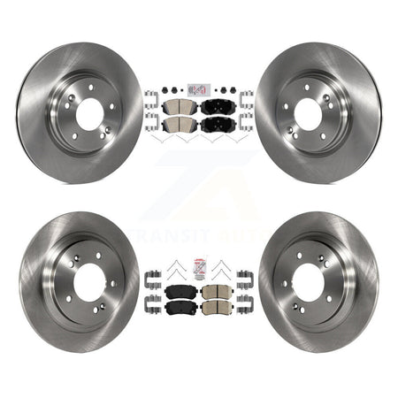 Front Rear Ceramic Pad & Brake Rotors Kit For 2016 Kia Optima With Electric Parking K8A-106555