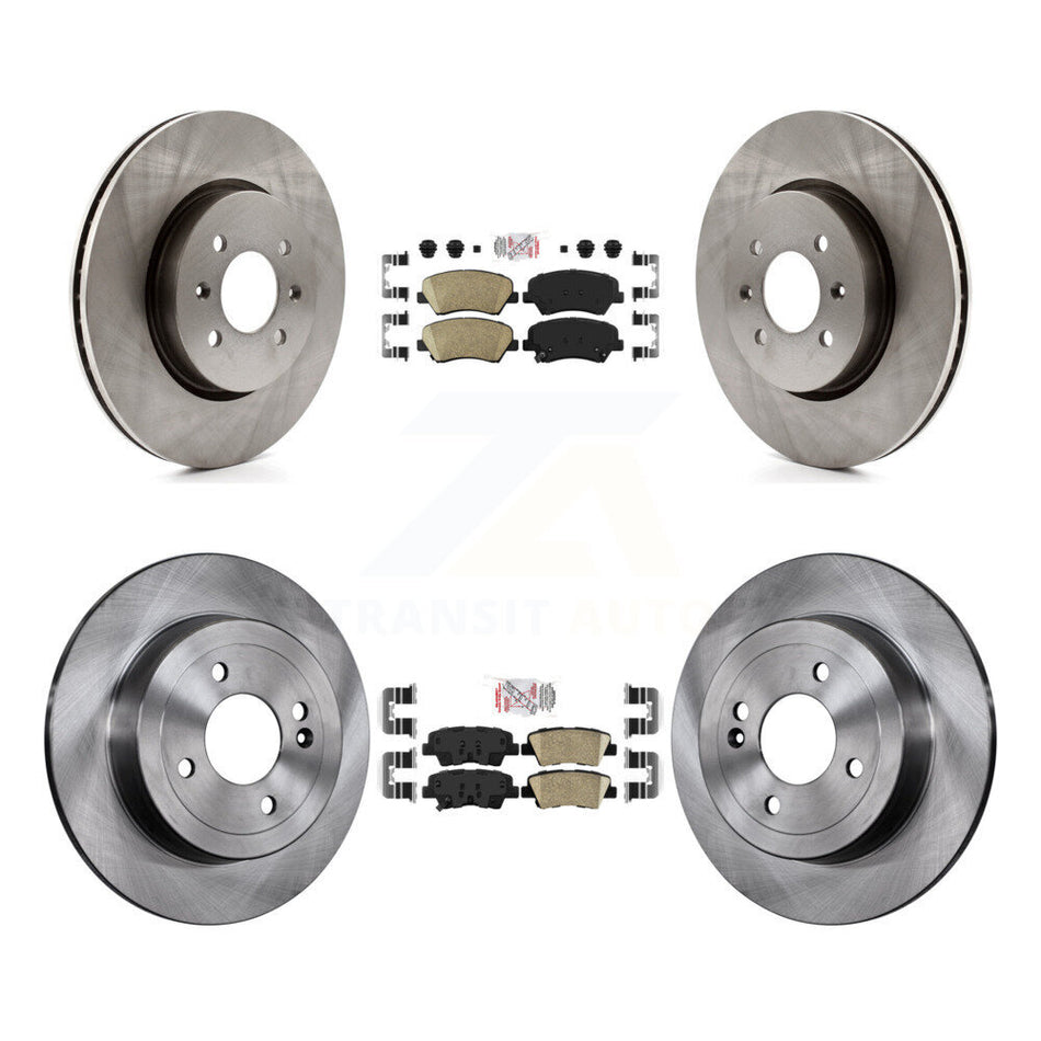 Front Rear Ceramic Pads And Disc Brake Rotors Kit For Kia Rio K8A-106567