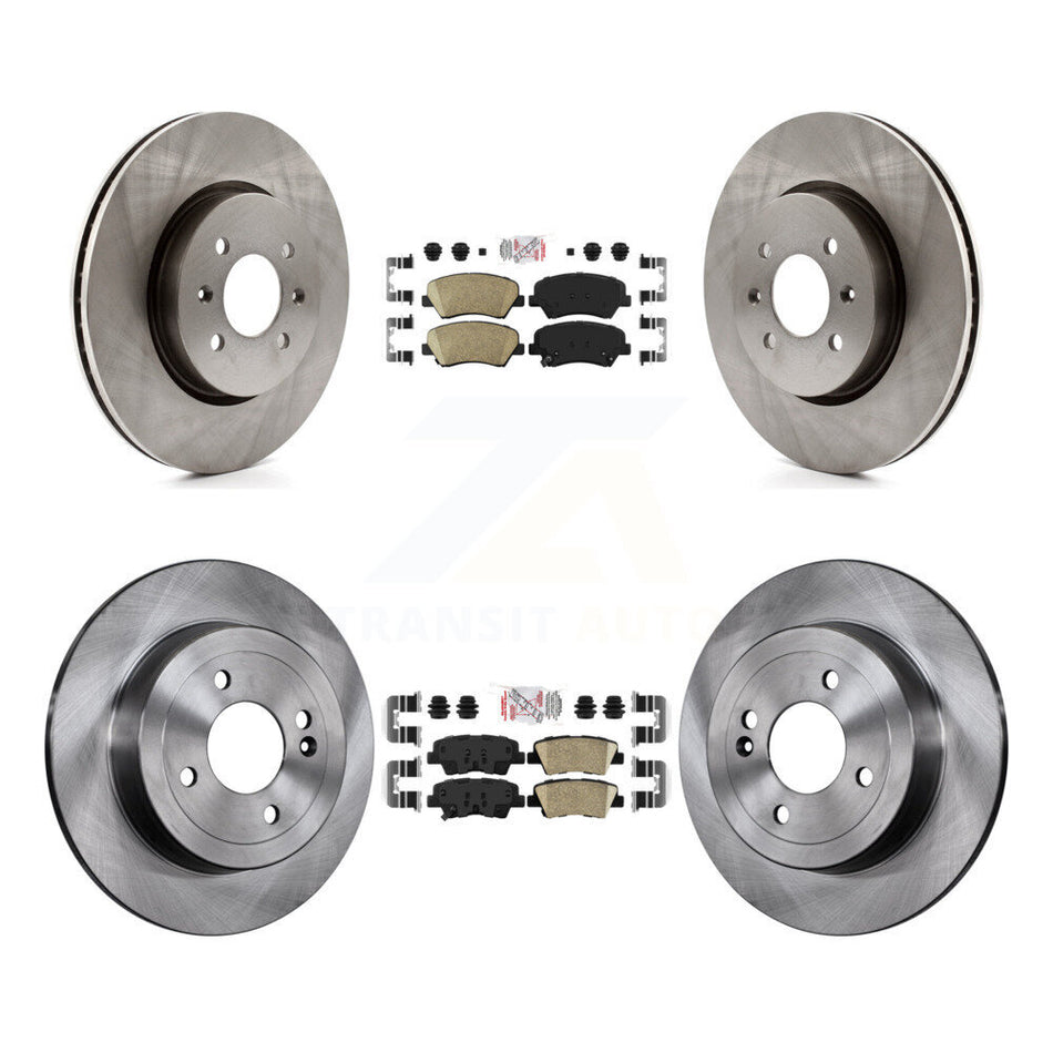 Front Rear Ceramic Pads And Disc Brake Rotors Kit For Kia Rio K8A-106568