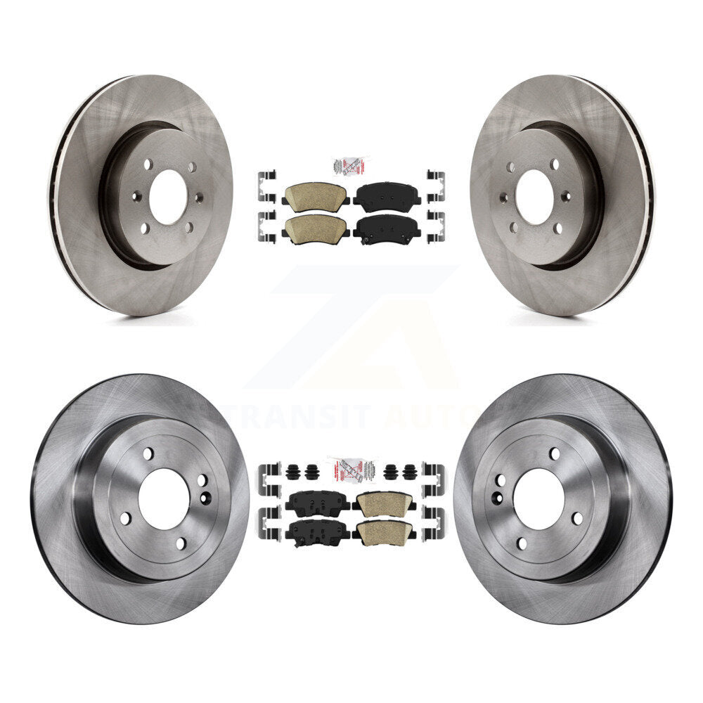Front Rear Ceramic Pads And Disc Brake Rotors Kit For Kia Rio K8A-106569