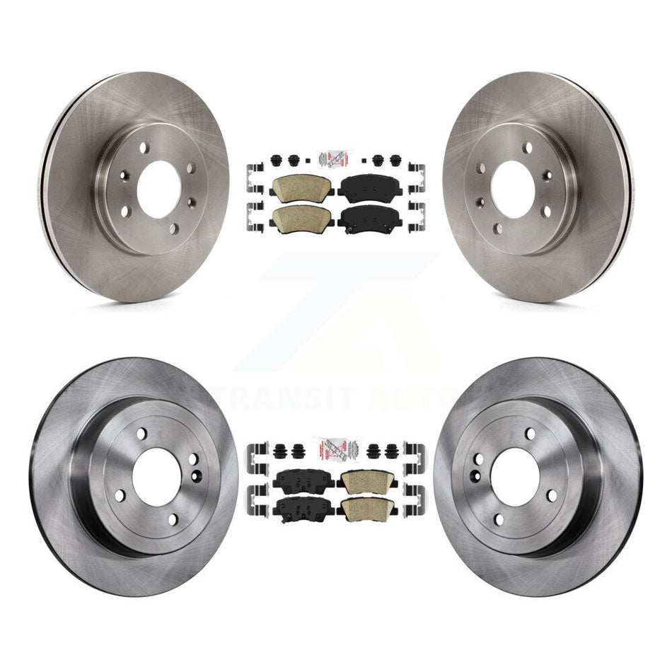 Front Rear Ceramic Pads And Disc Brake Rotors Kit For Hyundai Accent Kia Rio K8A-106571