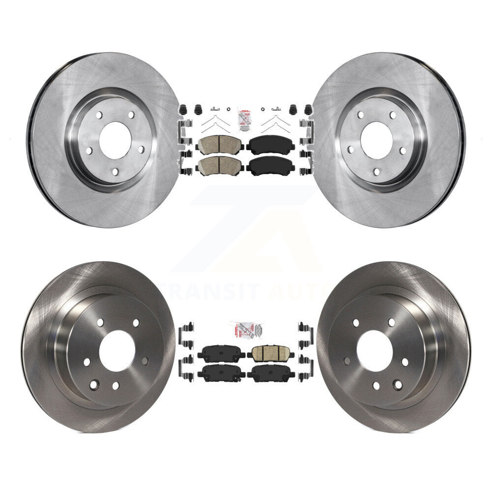 Front Rear Ceramic Pads And Disc Brake Rotors Kit For 2014-2017 Nissan Juke Nismo RS K8A-106572