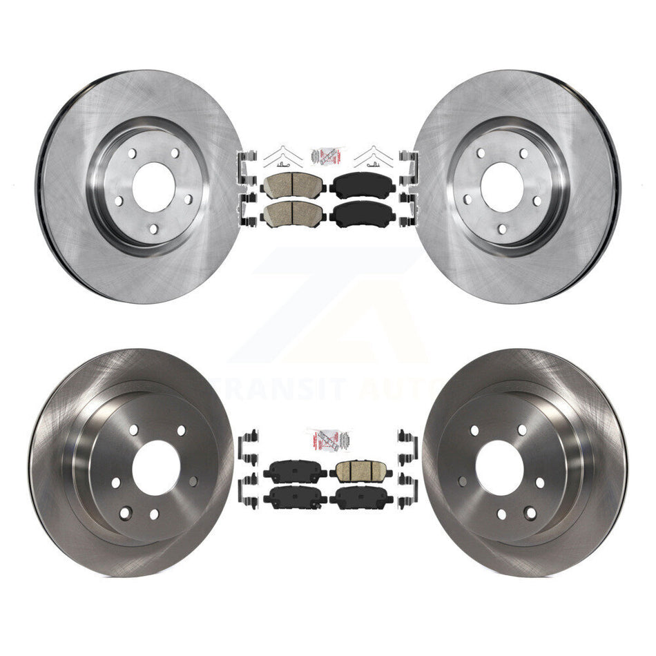 Front Rear Ceramic Pads And Disc Brake Rotors Kit For 2014-2017 Nissan Juke Nismo RS K8A-106574