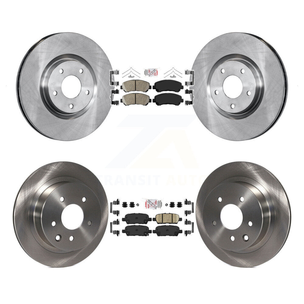 Front Rear Ceramic Pads And Disc Brake Rotors Kit For 2014-2017 Nissan Juke Nismo RS K8A-106575