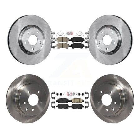 Front Rear Ceramic Pads And Disc Brake Rotors Kit For 2014-2017 Nissan Juke Nismo RS K8A-106575