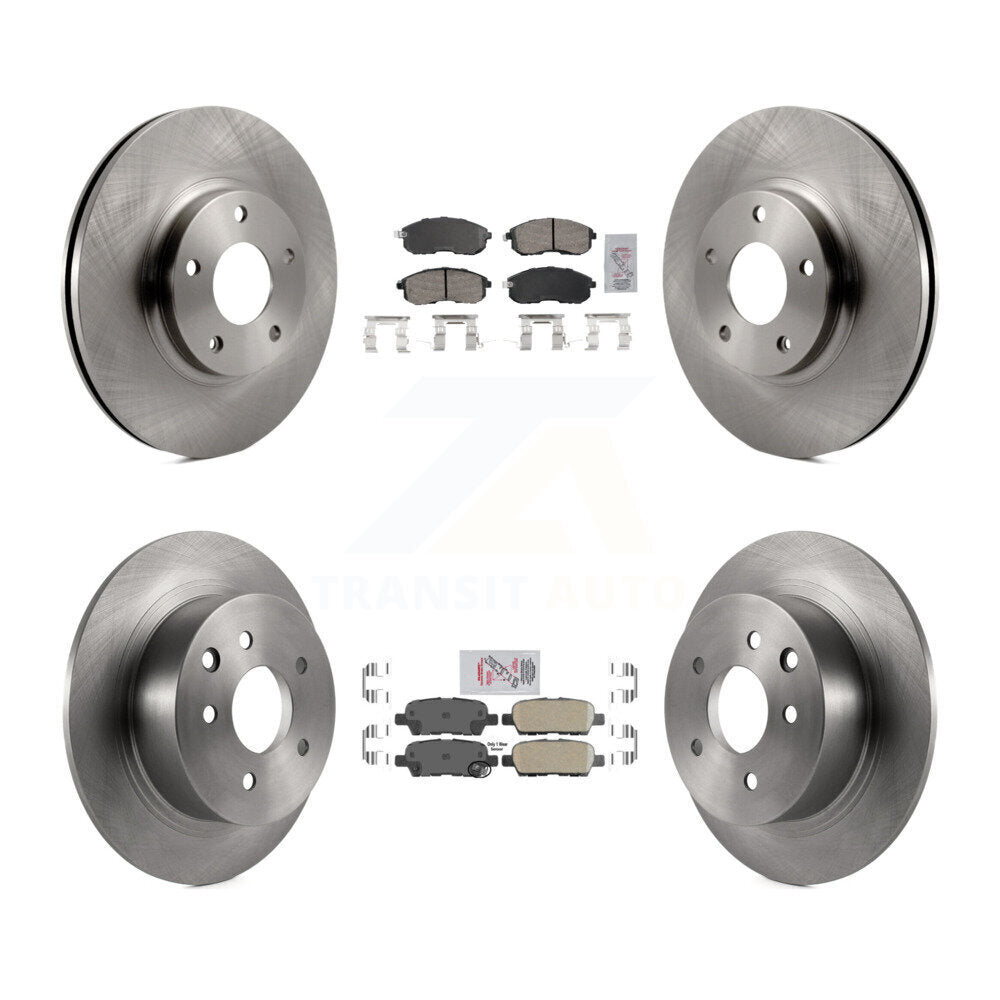 Front Rear Ceramic Pads And Disc Brake Rotors Kit For Nissan Altima K8A-106581