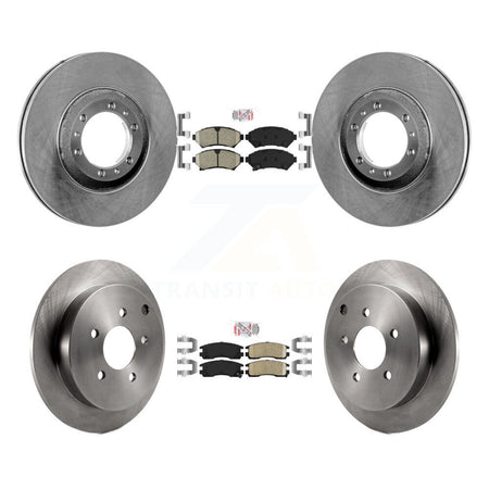 Front Rear Ceramic Pad Disc Brake Rotor Kit For Pontiac Montana FWD with rear brakes K8A-106585