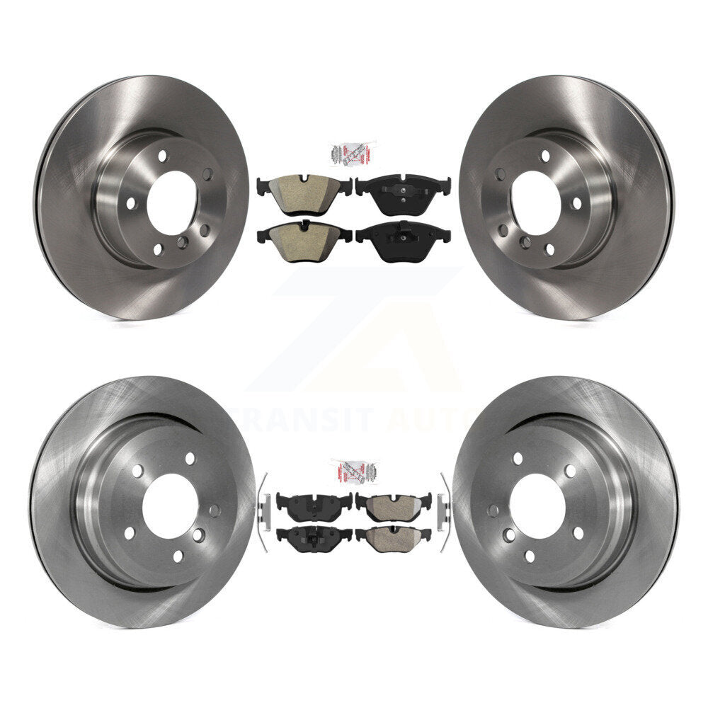 Front Rear Semi-Metallic Pads And Disc Brake Rotors Kit For BMW 328i xDrive X1 328xi K8A-106586