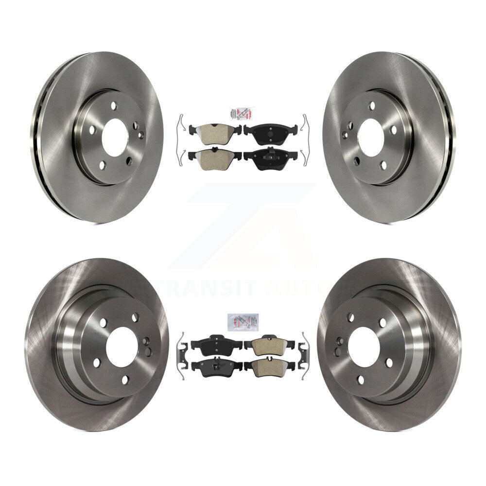 Front Rear Semi-Metallic Pads And Disc Brake Rotors Kit For Mercedes-Benz E320 E300 K8A-106593