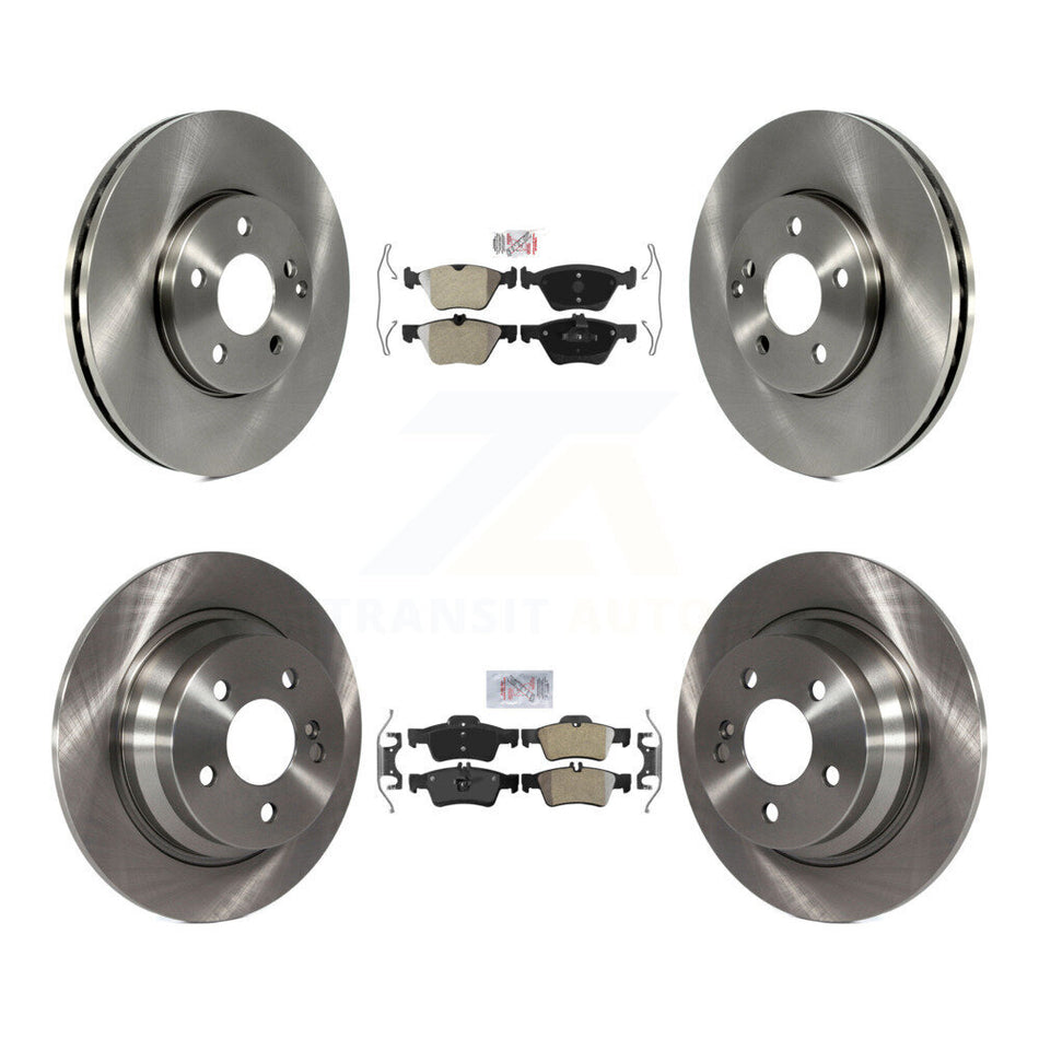 Front Rear Semi-Metallic Pads And Disc Brake Rotors Kit For Mercedes-Benz E320 E300 K8A-106593