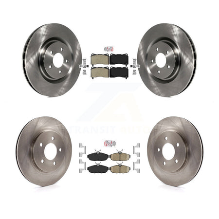 Front Semi-Metallic Rear Ceramic Pads And Disc Brake Rotors Kit For Ford Mustang K8A-106597