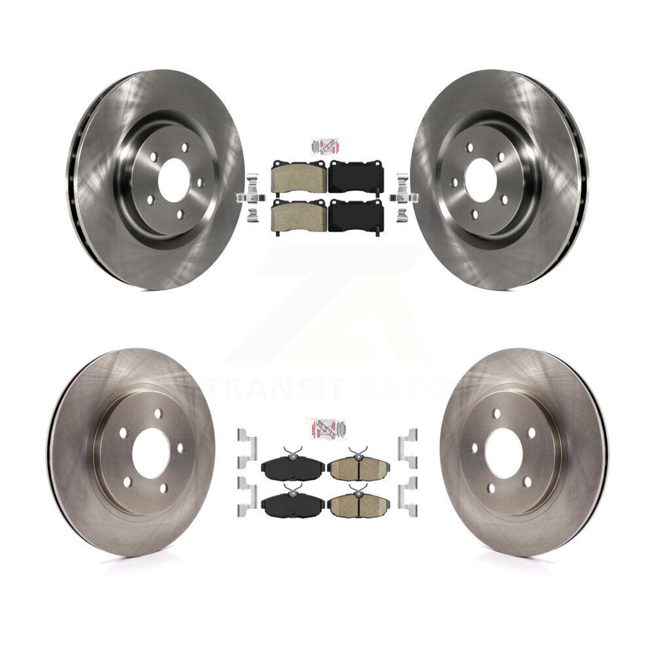 Front Semi-Metallic Rear Ceramic Pads And Disc Brake Rotors Kit For Ford Mustang K8A-106597