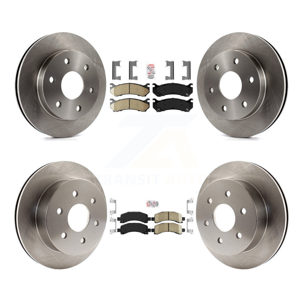 Front Rear Ceramic Pad & Brake Rotors Kit For 2003-2005 GMC Savana 2500 Chevrolet Express K8A-106599