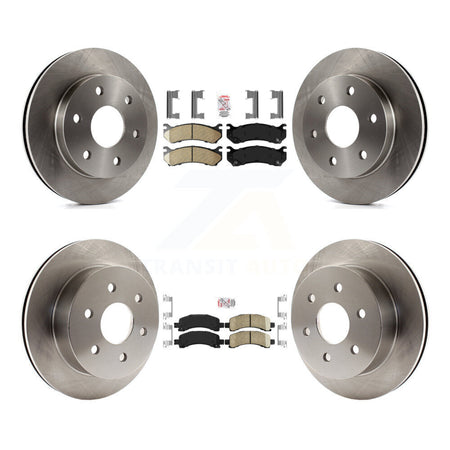 Front Rear Ceramic Pad & Brake Rotors Kit For 2003-2005 GMC Savana 2500 Chevrolet Express K8A-106599