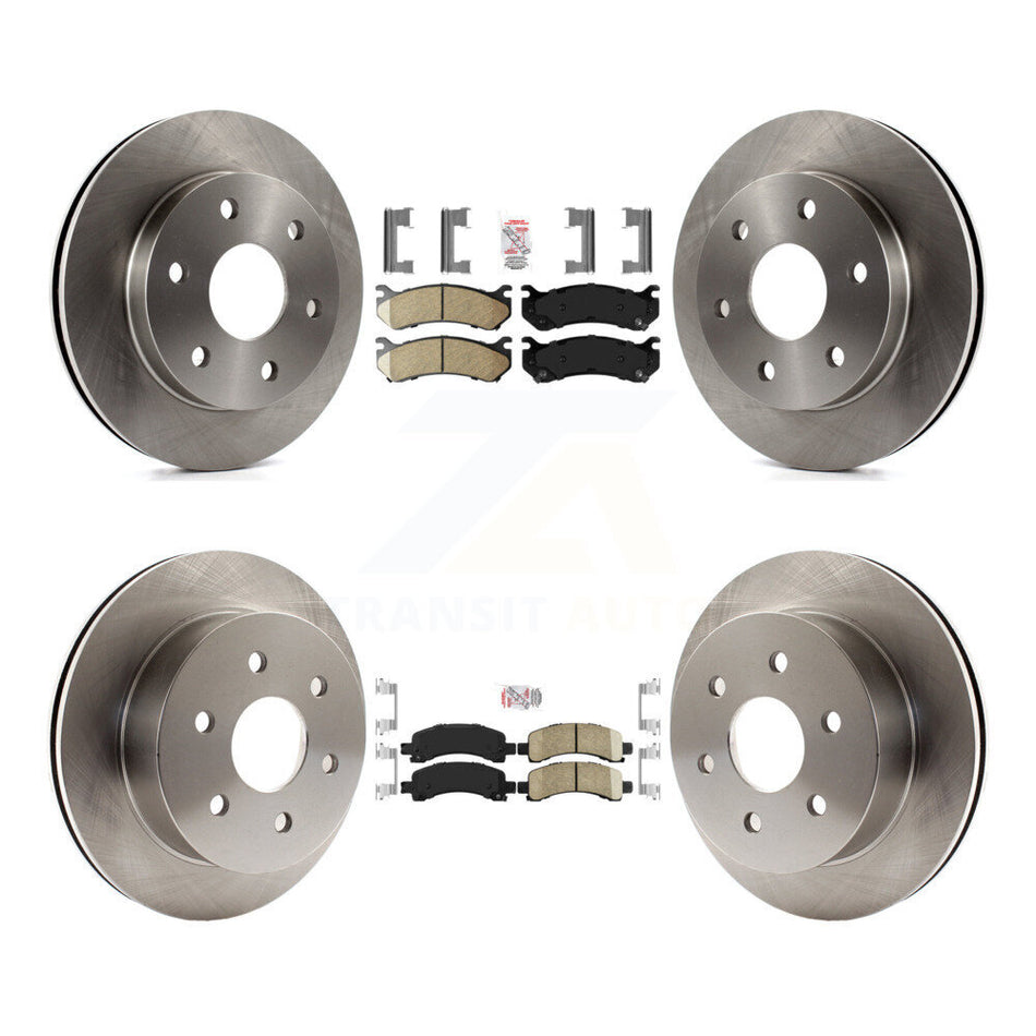 Front Rear Ceramic Pad & Brake Rotors Kit For 2003-2005 GMC Savana 2500 Chevrolet Express K8A-106599
