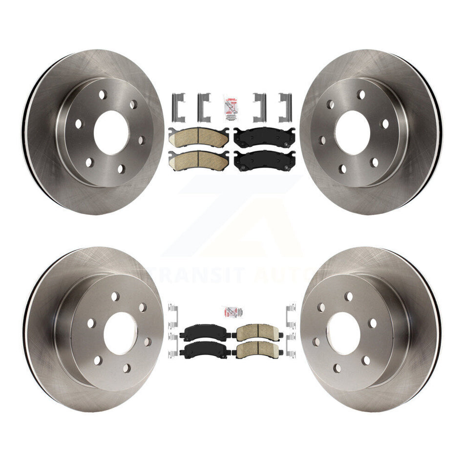 Front Rear Ceramic Pad & Brake Rotors Kit For 2003-2005 GMC Savana 2500 Chevrolet Express K8A-106599