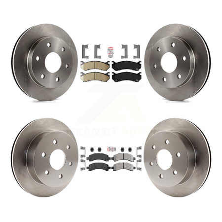 Front Ceramic Rear Semi-Metallic Pad & Disc Brake Rotor Kit For GMC Savana 2500 Chevrolet K8A-106600