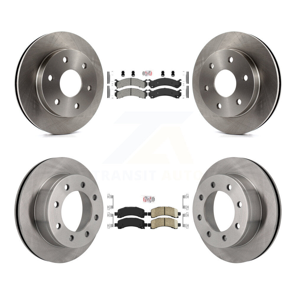 Front Semi-Metallic Rear Ceramic Pad Brake Rotor Kit For GMC Savana 2500 With 7300 Lb GVW K8A-106605