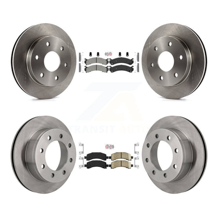 Front Semi-Metallic Rear Ceramic Pad Brake Rotor Kit For GMC Savana 2500 With 7300 Lb GVW K8A-106605