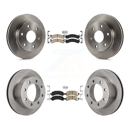 Front Rear Ceramic Pad And Disc Brake Rotor Kit For 2006 GMC Savana 2500 With 7300 Lb GVW K8A-106609