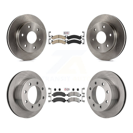 Front Ceramic Rear Semi-Metallic Pad Brake Rotor Kit For GMC Savana 2500 With 7300 Lb GVW K8A-106610